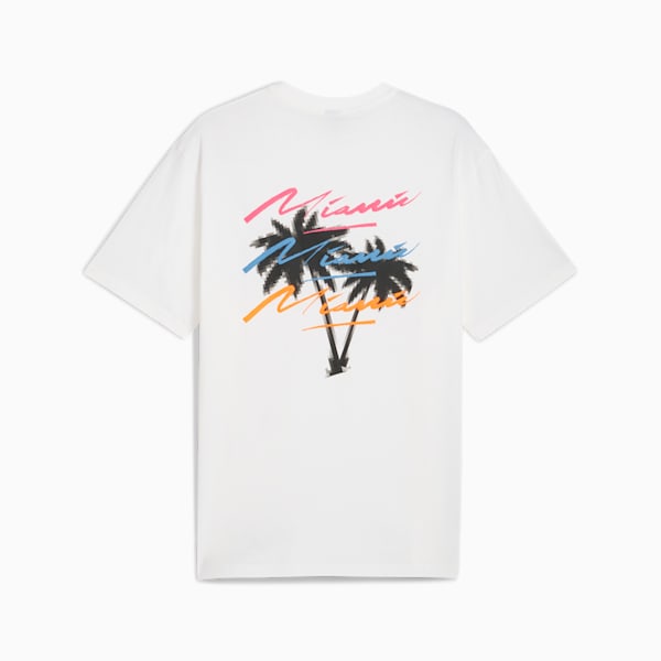 Scuderia Ferrari Miami Graphic Tee Men, PUMA White, large-ZAF