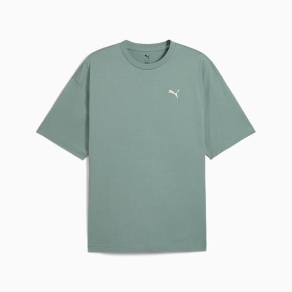Wardrobe Essentials Oversized Tee Men, Green Moon, large-ZAF