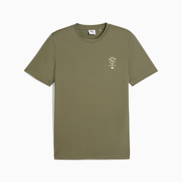 PUMA x AC Milan Golf Tee Men, Dark Sage, large-ZAF