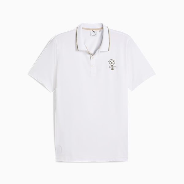 PUMA x AC Milan Golf Polo Men, White Glow, large-ZAF