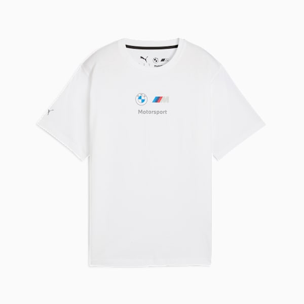 BMW M Motorsport Essentials Logo Tee Women, PUMA White, large-ZAF