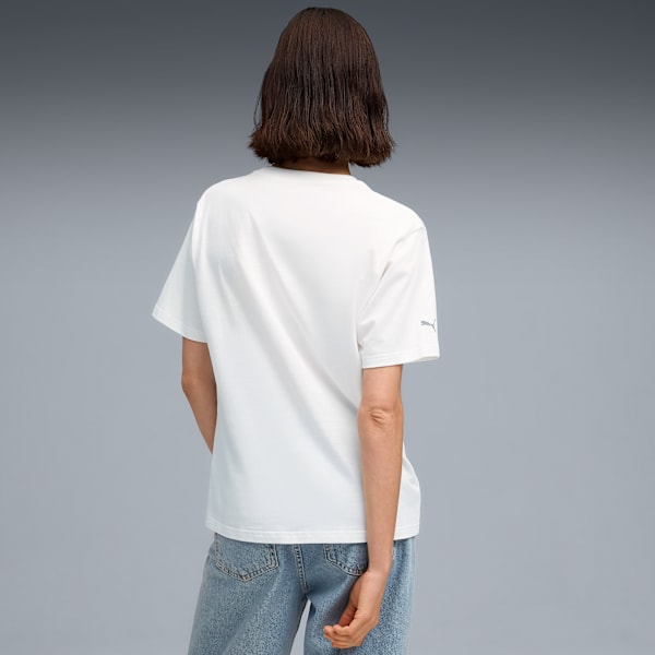 BMW M Motorsport Essentials Logo Tee Women, PUMA White, large-ZAF