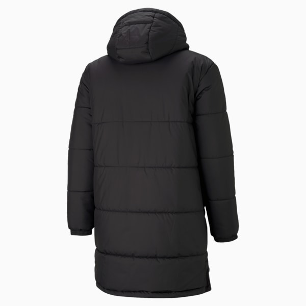 Bench Padded Football Jacket Men, Puma Black-Puma White, large-ZAF
