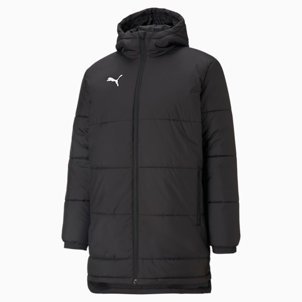 Bench Padded Football Jacket Men, Puma Black-Puma White, large-ZAF