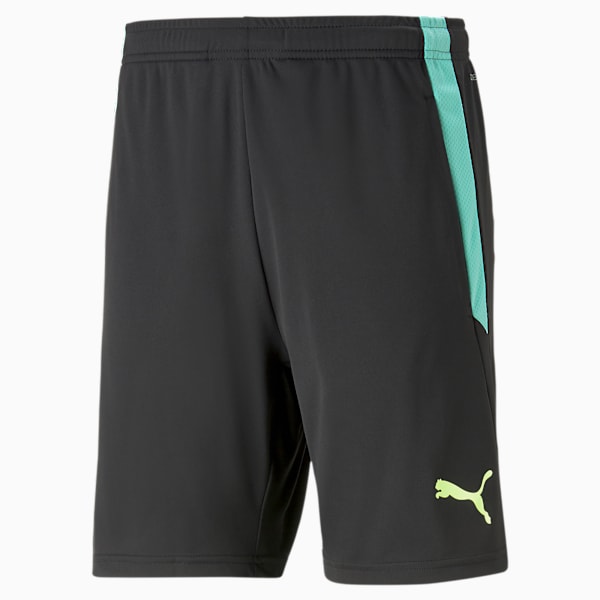Shorts Hombre teamLIGA Training, PUMA Black-Fast Yellow, large-MEX
