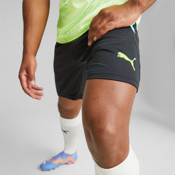 Shorts Hombre teamLIGA Training, PUMA Black-Fast Yellow, large-MEX