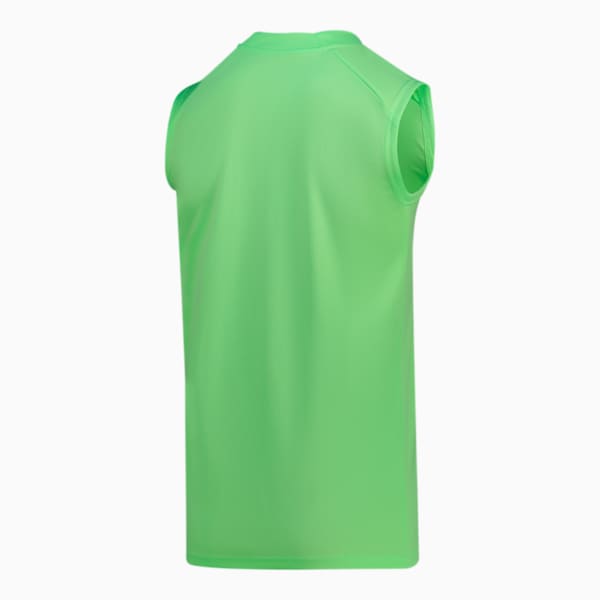 teamFINAL Sleeveless Men's Football Jersey, Fizzy Lime-Puma Silver, large-ZAF