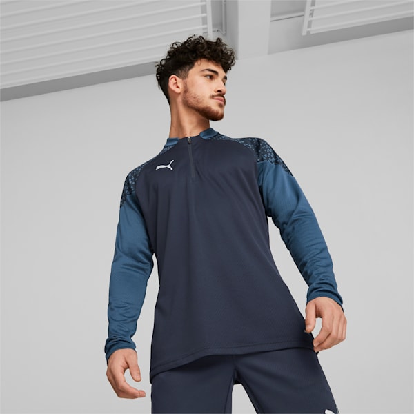 teamCUP Quarter-Zip Football Training Top Men, Parisian Night, large-ZAF