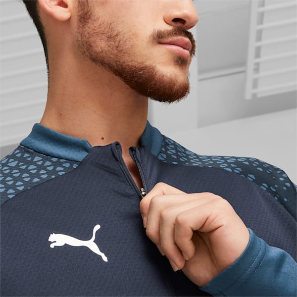 teamCUP Quarter-Zip Football Training Top Men, Parisian Night, large-ZAF