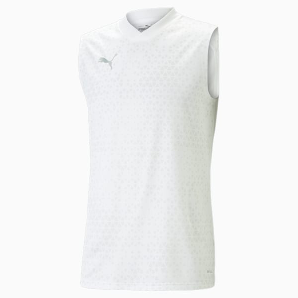 teamCUP Sleeveless Football Training Jersey Men, PUMA White, large-ZAF