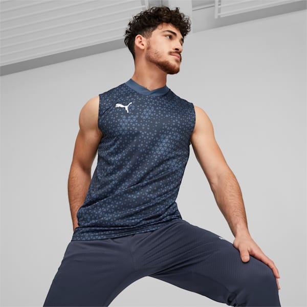 teamCUP Sleeveless Football Training Jersey Men, Parisian Night, large-ZAF