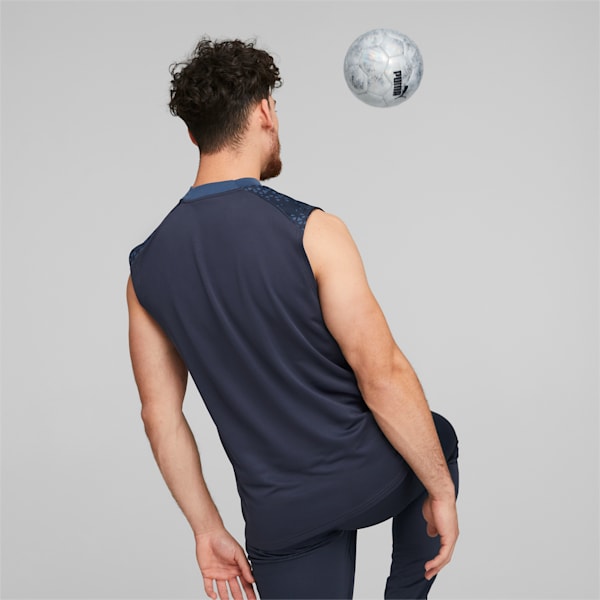 teamCUP Sleeveless Football Training Jersey Men, Parisian Night, large-ZAF