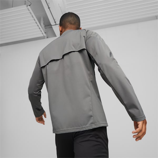 teamCUP Football Training Rain Top Men, Flat Medium Gray, large-ZAF