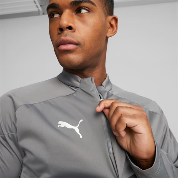 teamCUP Football Training Rain Top Men, Flat Medium Gray, large-ZAF