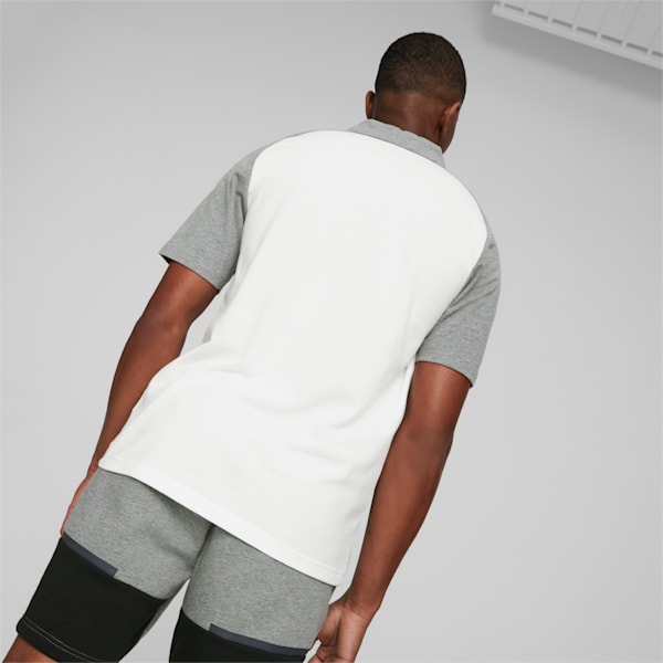 teamCUP Casuals Football Polo Shirt Men, PUMA White, large-ZAF