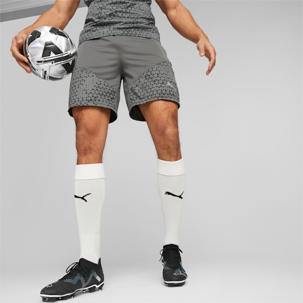 teamCUP Football Training Shorts Men, Flat Medium Gray, large-ZAF