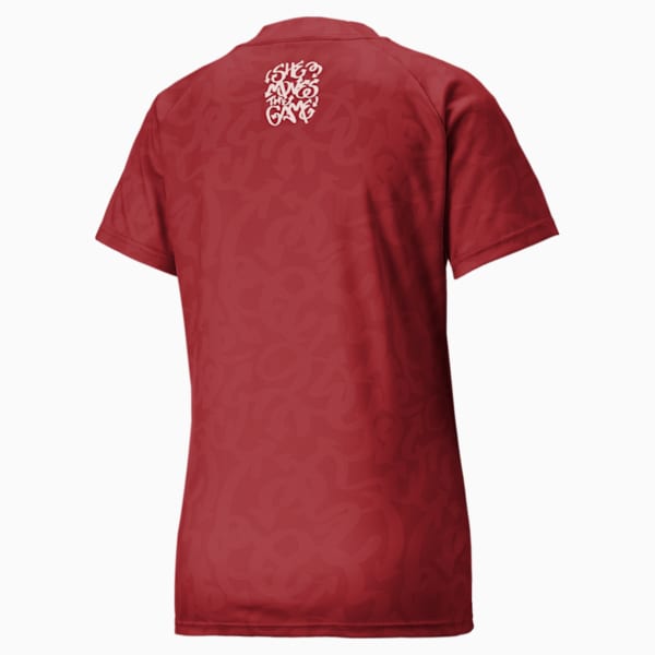 SHE MOVES THE GAME Football Jersey Women, Intense Red, large-ZAF