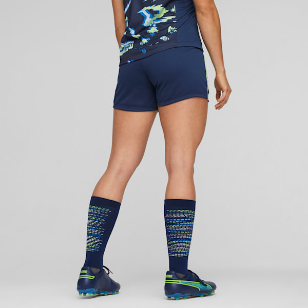 individualBLAZE Women's Football Shorts, Persian Blue-Pro Green, large-ZAF