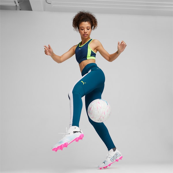 individualBLAZE Football Tights Women, Ocean Tropic-Electric Lime, large-ZAF