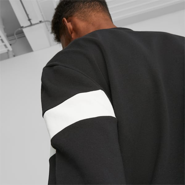 KING Top Football Crewneck Sweatshirt Men, PUMA Black-PUMA White, large-ZAF