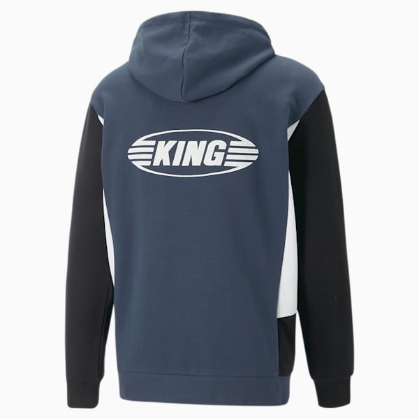 KING Top Football Hoodie Men, PUMA Black-Dark Night-PUMA White, large-ZAF