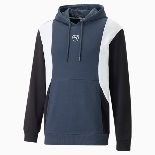 KING Top Football Hoodie Men, PUMA Black-Dark Night-PUMA White, large-ZAF