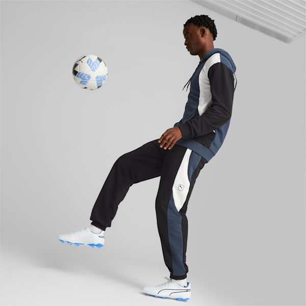 KING Top Football Hoodie Men, PUMA Black-Dark Night-PUMA White, large-ZAF