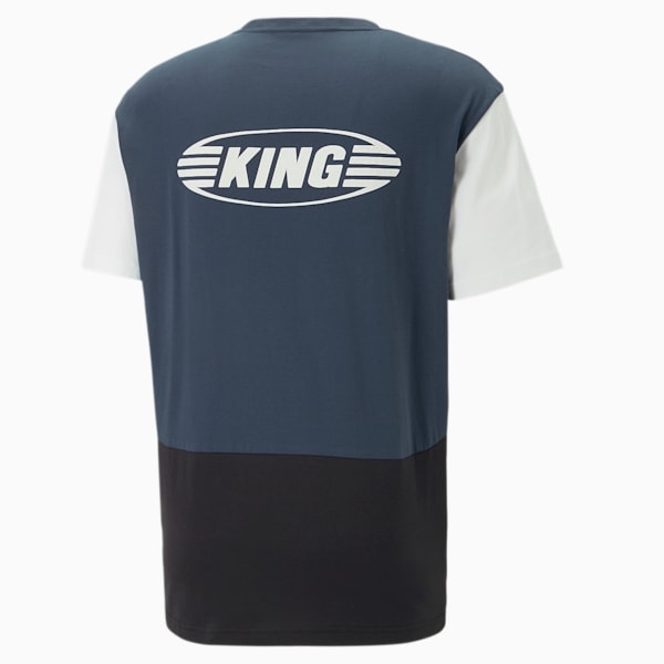 KING Top Football Tee Men, Dark Night-PUMA Black-PUMA White, large-ZAF