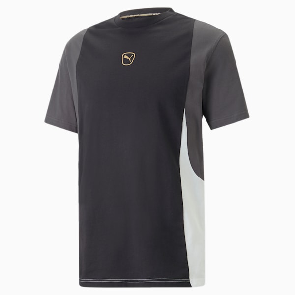 KING Top Football Tee Men, PUMA Black-Shadow Gray-PUMA White, large-ZAF