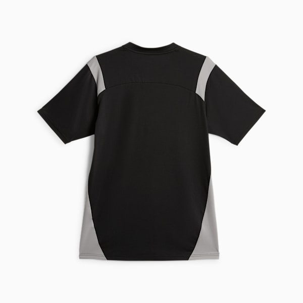 Camiseta de fútbol King Pro, PUMA Black-Concrete Gray, large-ARG