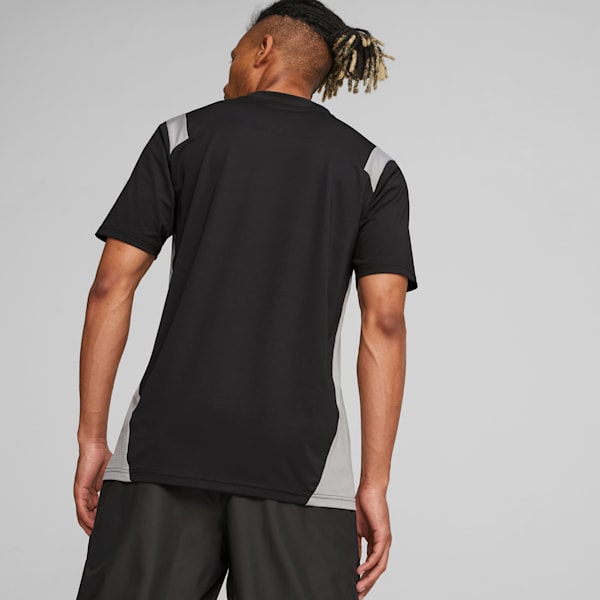 Camiseta de fútbol King Pro, PUMA Black-Concrete Gray, large-ARG