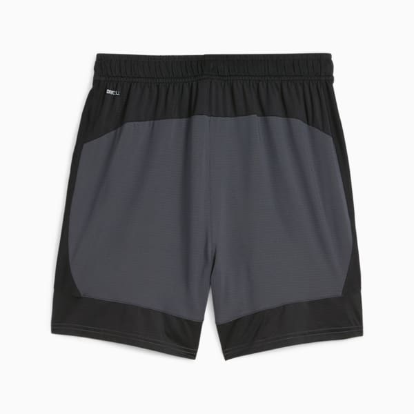 KING Pro Men's Football Shorts, Strong Gray-PUMA Black, large-ZAF