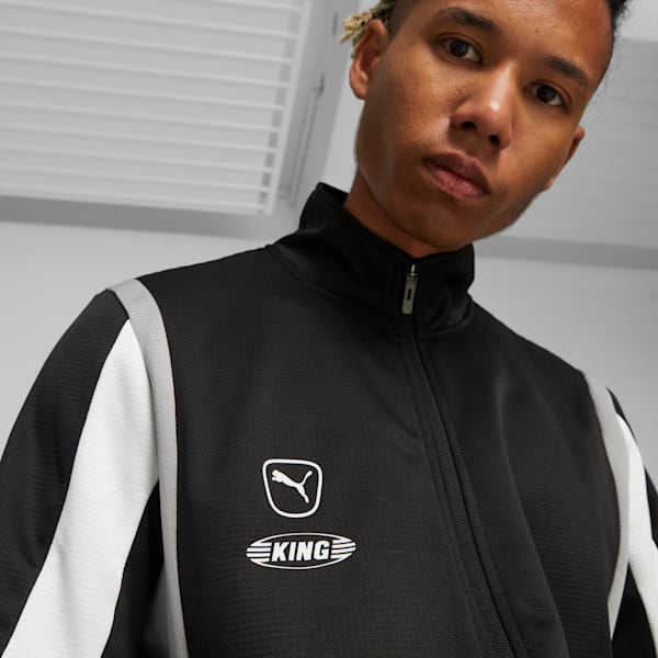 Campera de Fútbol KING Pro, PUMA Black-Concrete Gray, large-ARG