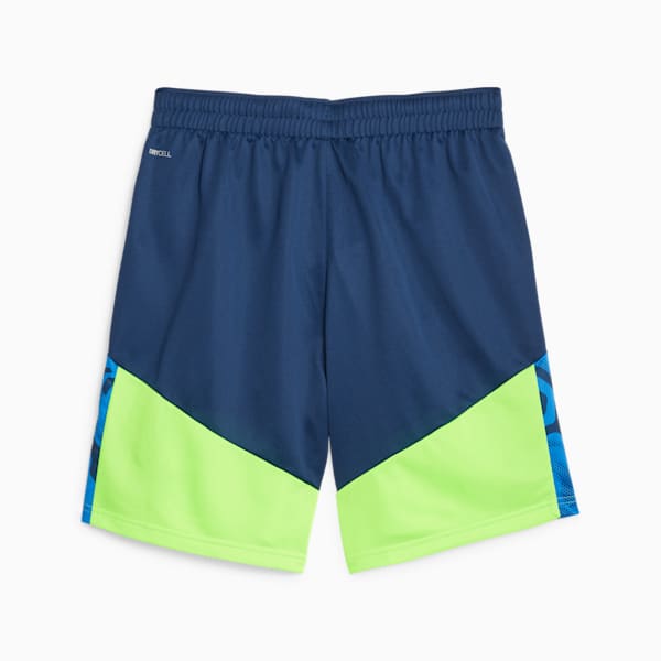 individualCUP Football Shorts, Persian Blue-Pro Green, large-ZAF