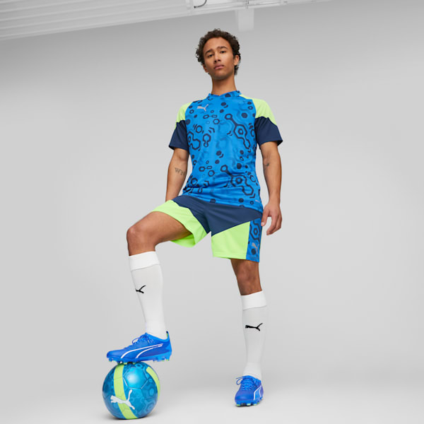 individualCUP Football Shorts, Persian Blue-Pro Green, large-ZAF