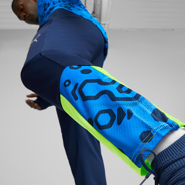 individualCUP Football Training Pants, Persian Blue-Pro Green, large-ZAF
