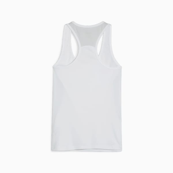 Playera sin mangas de fútbol para mujer teamGOAL, PUMA White-PUMA Black-Feather Gray, large-MEX