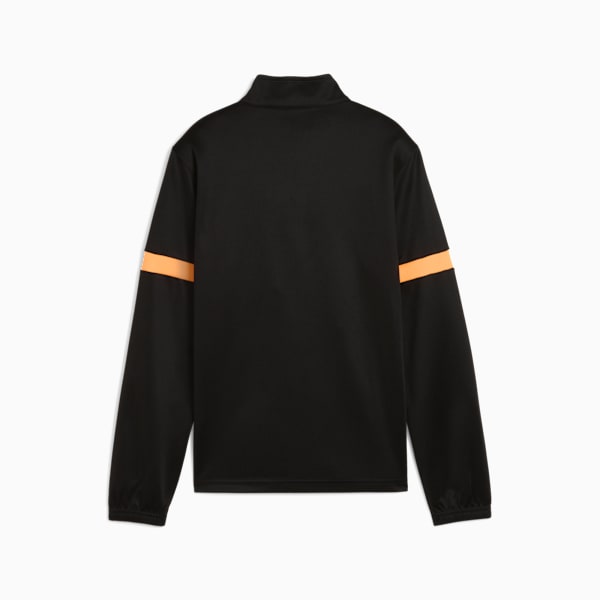 Playera de fútbol con cierre individualRISE para adolescentes, PUMA Black-Heat Fire, large-MEX