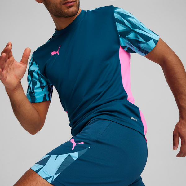 Shorts de fútbol para hombre individualFINAL, Ocean Tropic-Bright Aqua, large-ARG