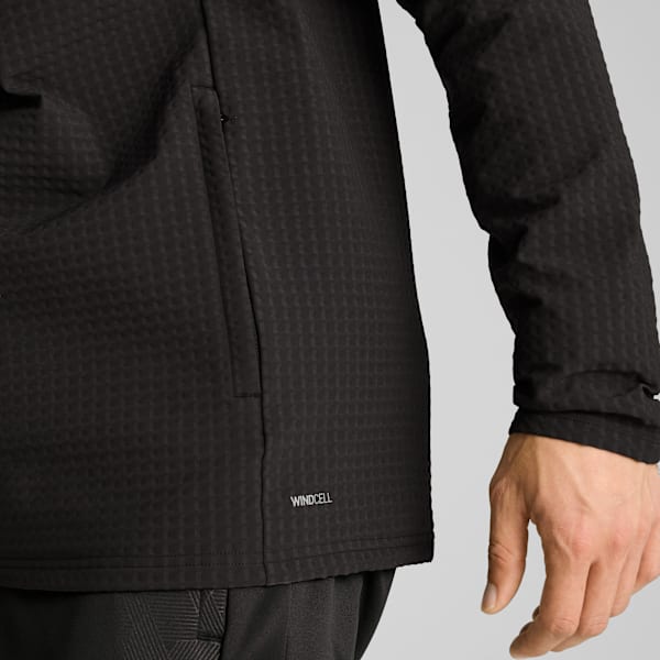 Campera de fútbol teamADDITIONS Softshell+ para hombre, PUMA Black-PUMA Silver, large-ARG