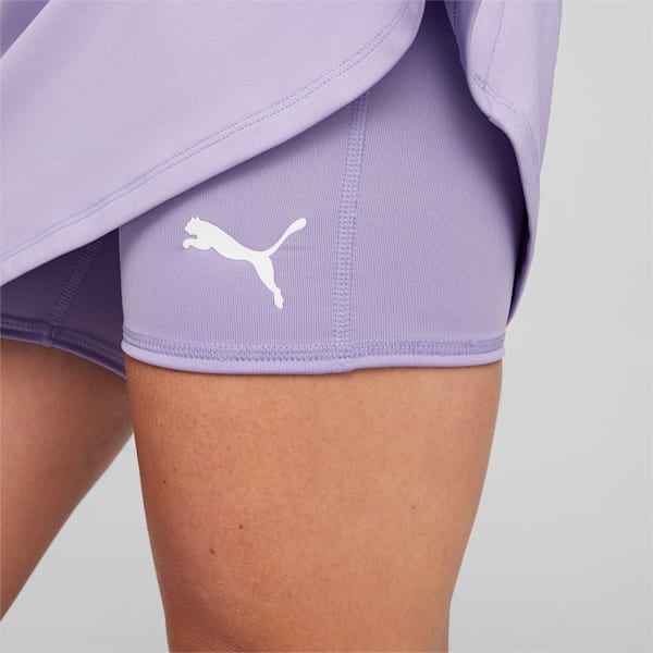Individual Women's Padel Dress, Vivid Violet-PUMA White, large-ZAF