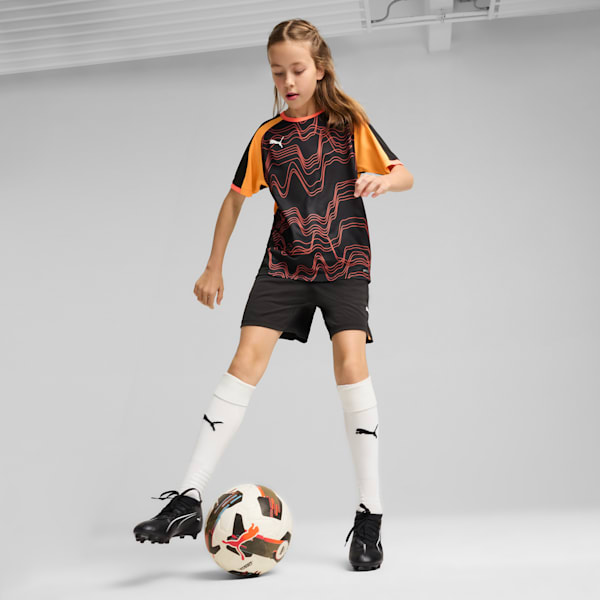 Shorts de entrenamiento juvenil individualFINAL, PUMA Black-Heat Fire, large-MEX