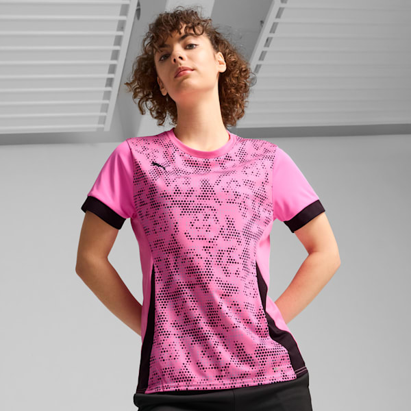 IndividualGOAL Graphic Jersey Women, Poison Pink-PUMA Black, large-MEX