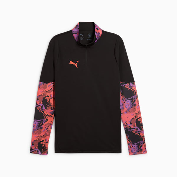 IndividualCUP Quarter-Zip Football Top Men, PUMA Black, large-ZAF