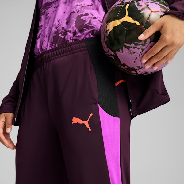 IndividualBLAZE Football Tracksuit Women, Midnight Plum-Glowing Red, large-ZAF