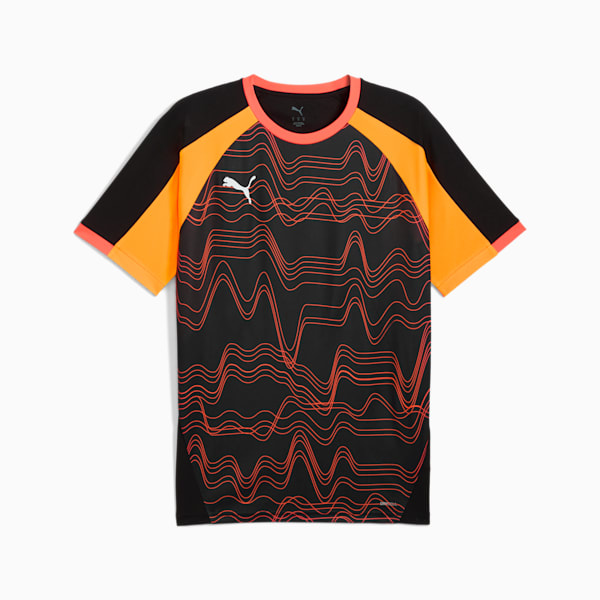 Playera de fútbol individualLIGA para hombre, PUMA Black-Glowing Red, large-MEX
