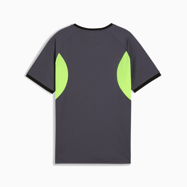 Camiseta de fútbol individual con gráfico LIGA para jóvenes, Galactic Gray-Yellow Alert, large-MEX