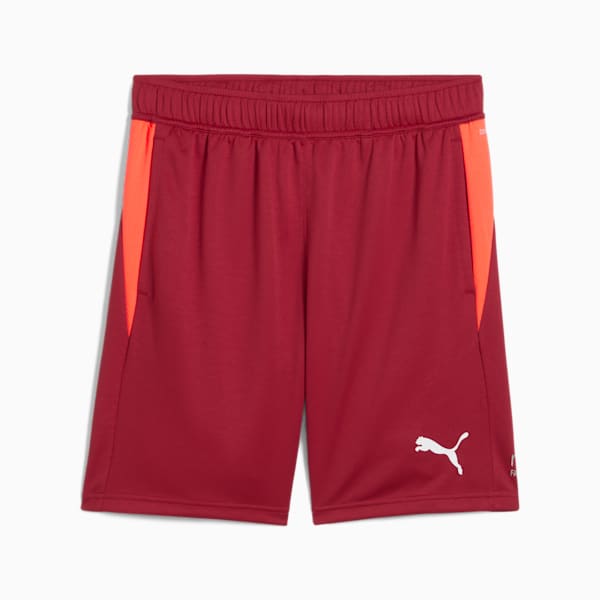 INDIVIDUAL Padel Training Shorts Men, Dark Crimson-PUMA White-Glowing Red, large-ZAF
