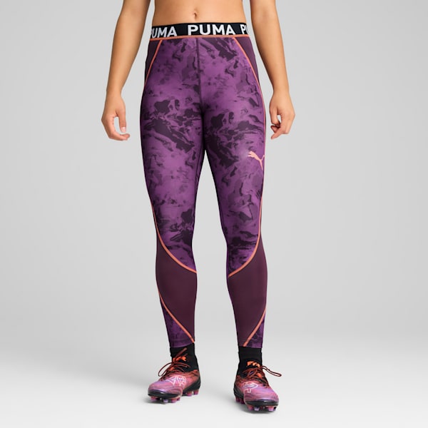 Leggings IndividualBLAZE Strong Fútbol mujer, Midnight Plum, large-MEX
