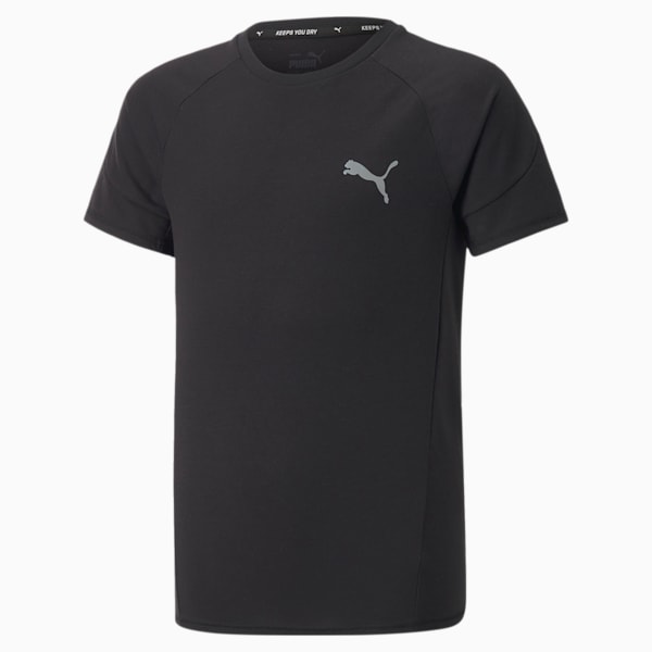 Evostripe Tee Youth, Puma Black, large-ZAF